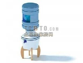Office Water Dispenser With Stand 3d model