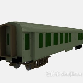 Wagon de train en acier modèle 3D