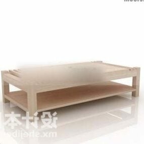 आयताकार आकार की चाय टेबल 3डी मॉडल