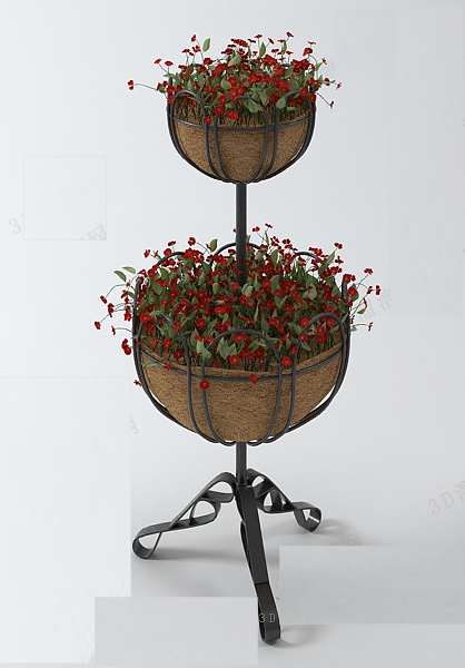 European Flower Rack With Steel Stand