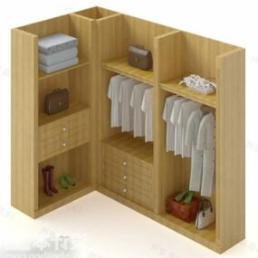 开放式衣柜家具3d模型