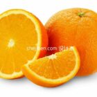 Modèle 3d de nourriture aux fruits orange.