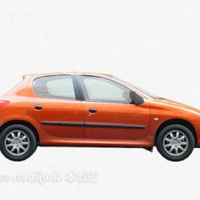 Model 3d Mobil Oranye Kota