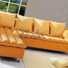 Brown Leather Sectional Sofa Furniture