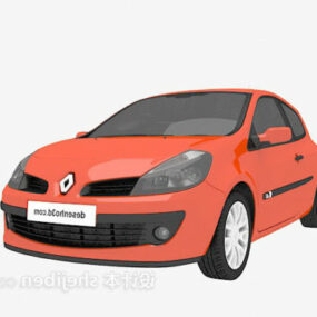 Orange Car Vehicle 3d model