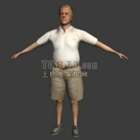 Elf Man Character 3d model