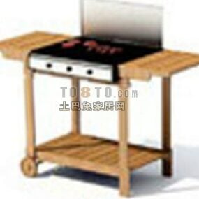 Outdoor Kitchen Stove For Bbq 3d model