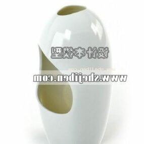Ceramic Art Vase Pot 3d model
