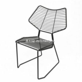 Outdoor Garden Steel Chair 3d model