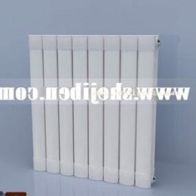 Conjunto de equipamiento doméstico de radiador de acero modelo 3d