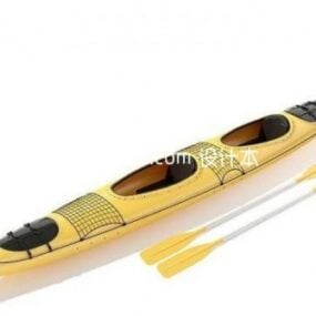 Canoe Boat For River Sport 3d model