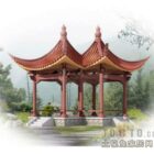 Paviljoen Chinees landschapsontwerp