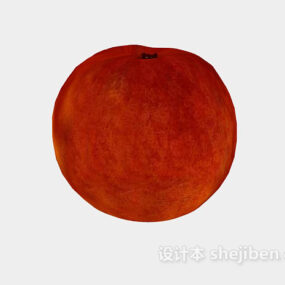 3d модель їжа з фруктів персика