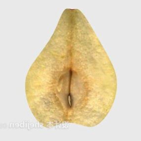Pear Slice Fruit 3d model