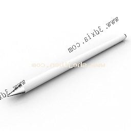 Modello 3d di penna digitale bianca