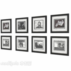 Wall Photo Collage Square Shaped 3d model