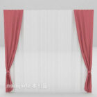 Pink Curtain 3d model .