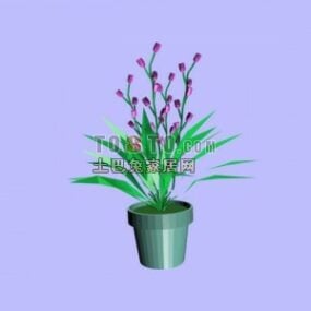 Plant Potted Tableware Lowpoly 3d model