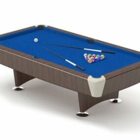 Blue Pool Table 3d model