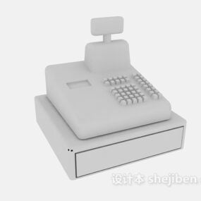 Modelo 3D da caixa registradora Pos