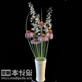 Kleine Blumen-Topfpflanze 3D-Modell