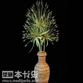 Decorare la pianta in vaso di fiori modello 3d