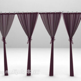 Purple Flow Curtain 3d model