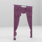 Purple Fabric Curtain V2