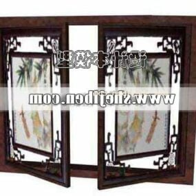 Push And Pull Chinese Window 3d model