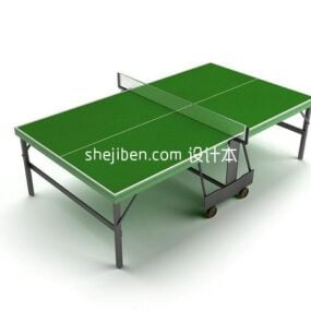 Grünes Tischtennis mit Mesh 3D-Modell