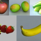 Raccolta di modelli 3D gratuiti di frutta realistica