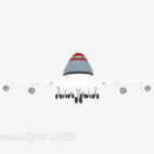 Red Air Plane 3d Model Download.