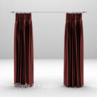 Red Curtain 3d model .