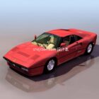 Rode Ferrari 3D-model ed.