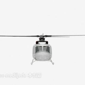 Whiten Helicopter 3d model
