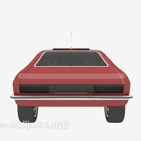 Red Car Vintage 1970s 3d model