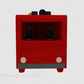 子供用の赤いおもちゃの車3Dモデル