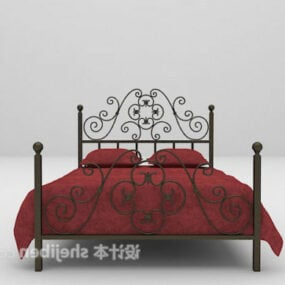 Double Bed Iron 3d model