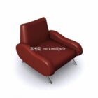 پایه استیل صندلی چرمی قرمز