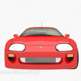 نموذج سيارة رياضية حمراء رائعة ثلاثية الأبعاد