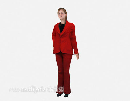 女性のための赤いスーツ