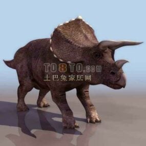 코뿔소 동물 선사 시대 3d 모델