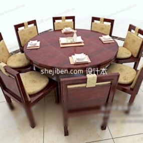 Antique Manager Table 3D model