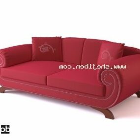 Model 3d Sofa Kasual Romantik