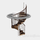 Rotating stairs 3d model .