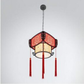 Round Chinese Chandelier 3d model