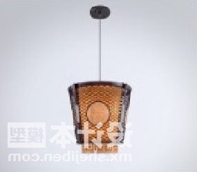 Rund lysekrone 3d-modell i kinesisk stil