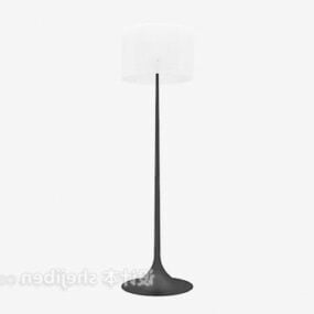 Round Shade Floor Lamp 3d model