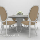 Elegantní klasická židle kulatého stolu