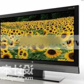 Tv With Background 3d model